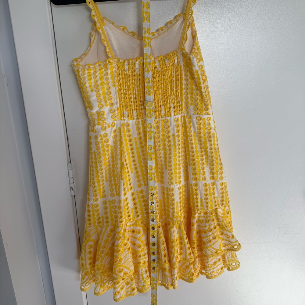 Yellow Patterned Dress - Picture 2 of 2